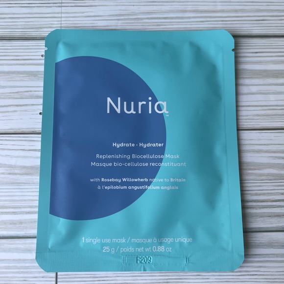 NEW Nuria Hydrate Moisturizing Toner + Replenishing Biocellulose Maskface Care - Picture 5 of 11